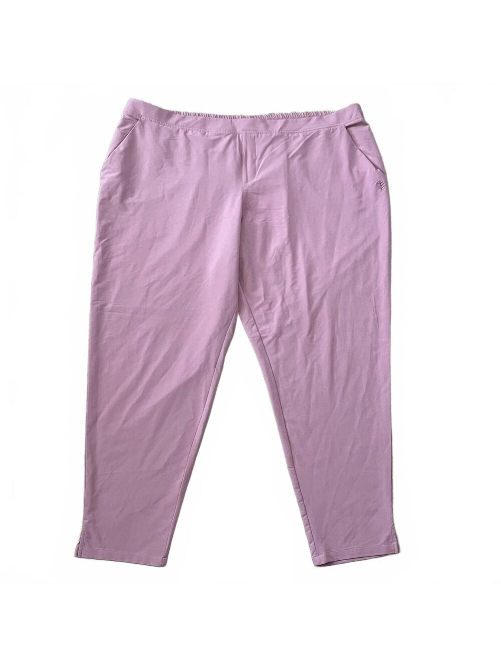 Coolibar Womens Pink Pull On UPF 50 Pants Size 2X